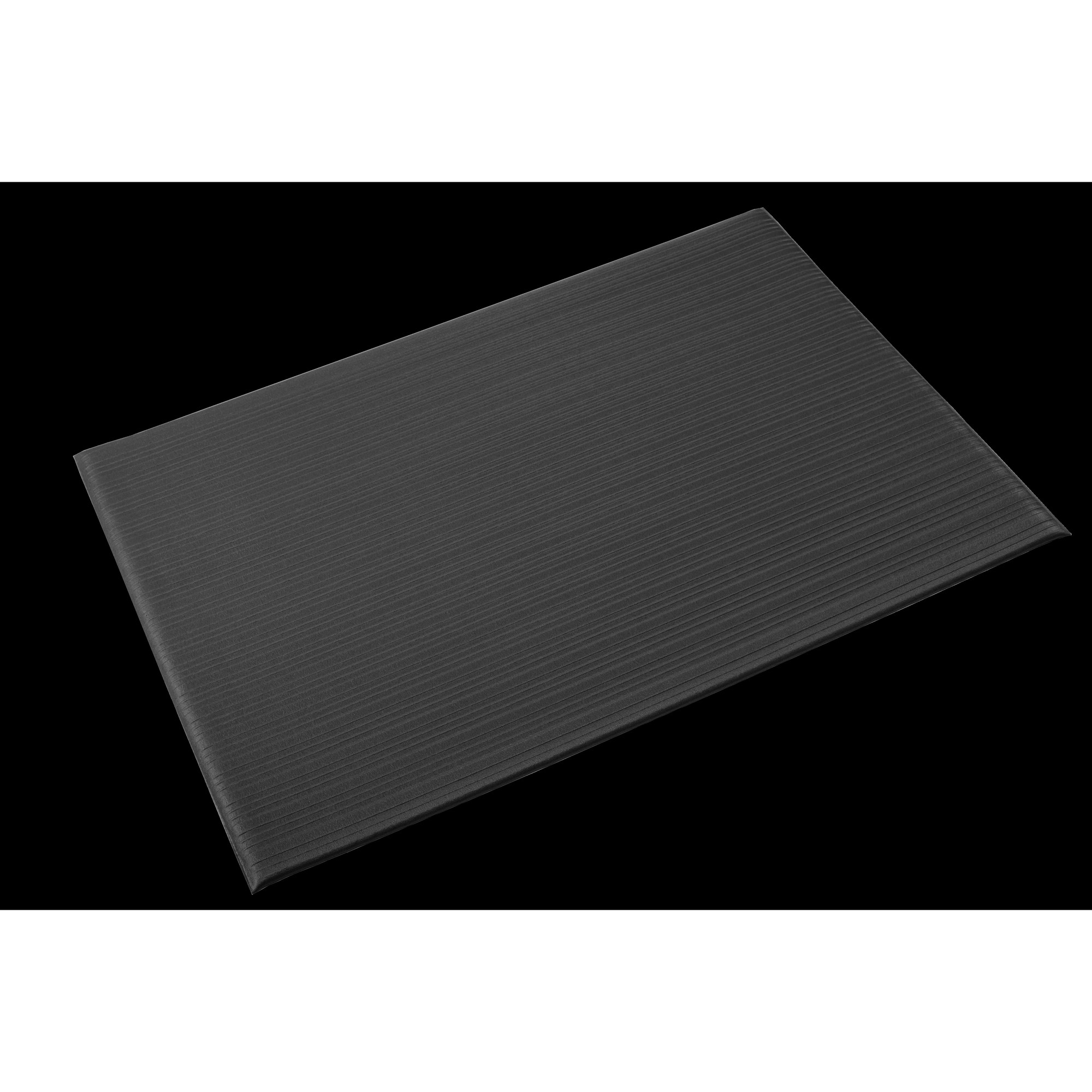 Crown Matting Technologies, Tuff-Spun 3/8 Rib-Surface 2ft.x3ft. Black, Width 24 in, Length 36 in, Thickness 3/8 in, Model# FL 2436BK